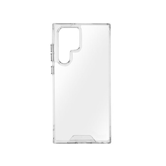 Capa de Silicone com Cantos Dura para Samsung Galaxy S22 Ultra Transparente